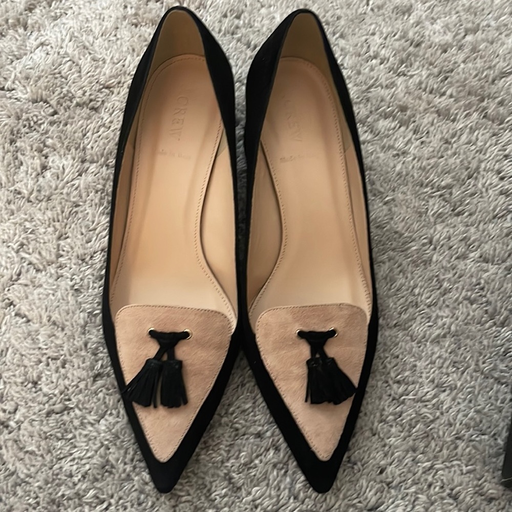 Jcrew Avery Suede Colorblock Pumps
